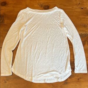 Elegant White Long Sleeve Women's Top